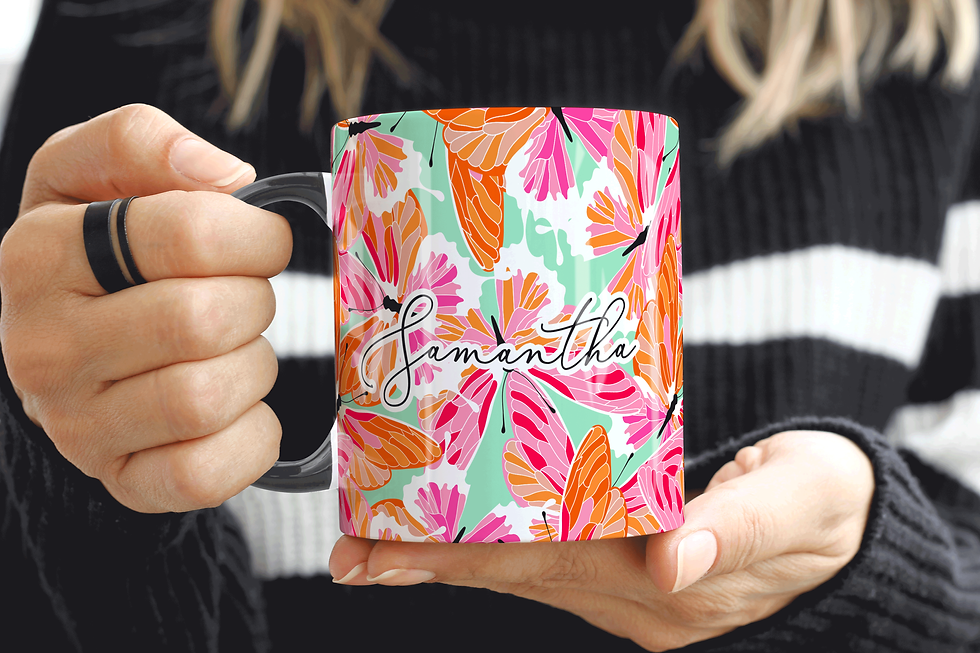 Thumbnail: Personalised Butterflies / Butterfly Mug