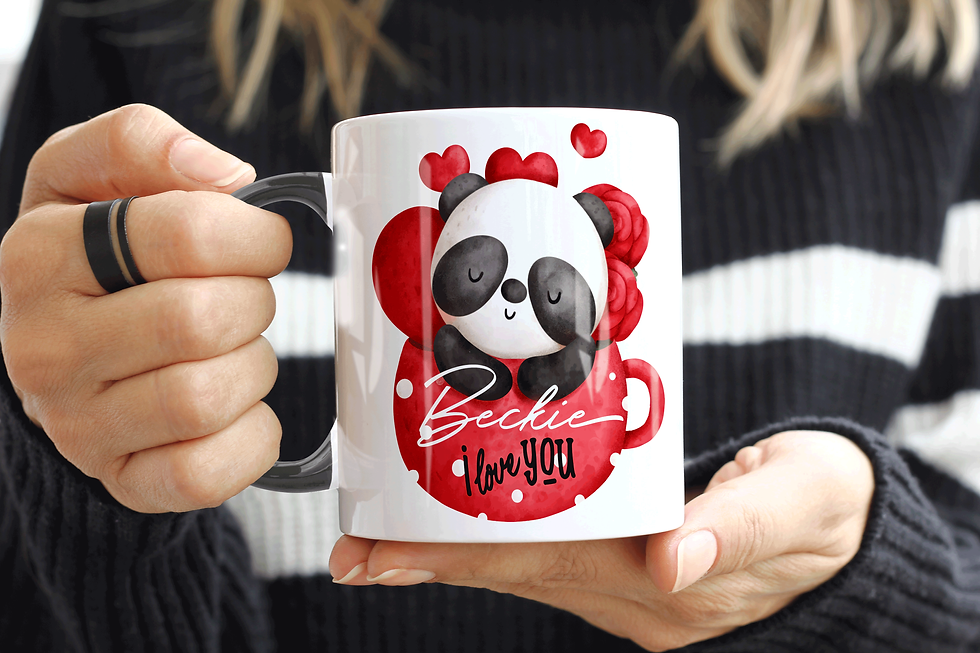 Thumbnail: Personalised "I Love You" Panda Mug
