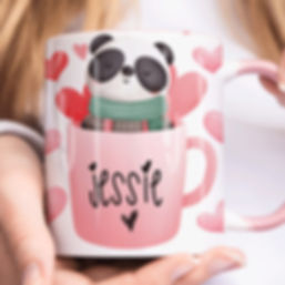 Personalised Cute Panda Mug