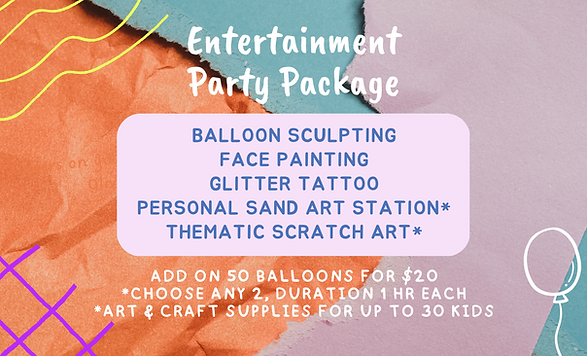 Entertainment Party Package