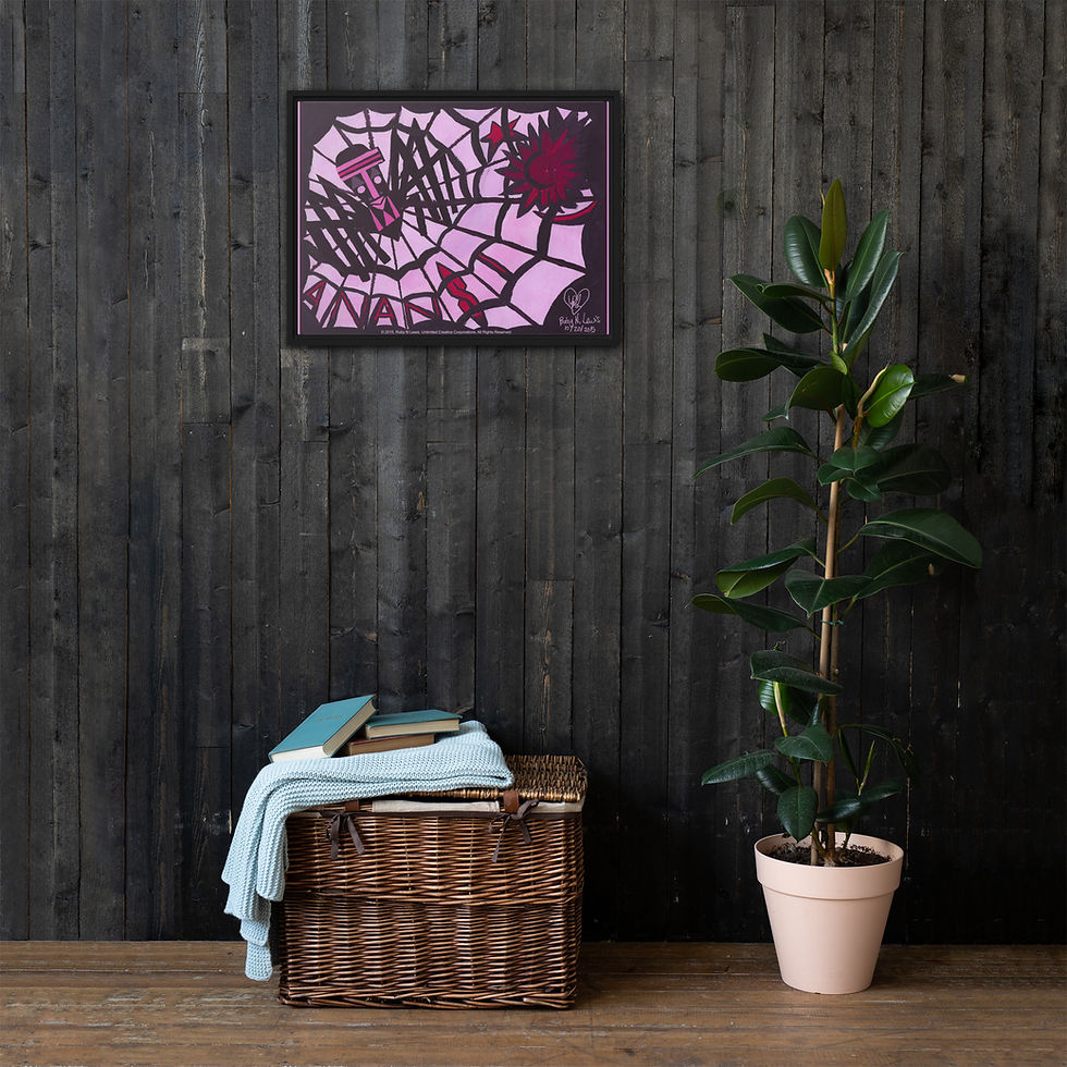 Thumbnail: Anansi: The King of Stories Framed canvas