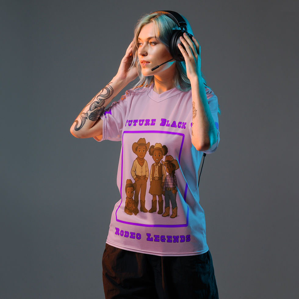 Thumbnail: "Future Black Rodeo Legends" Unisex Sports Jersey
