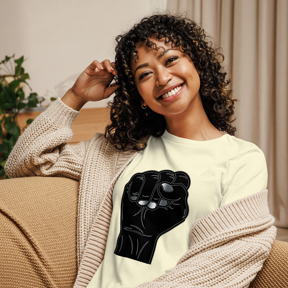 Thumbnail: Black Pride Relaxed Fit Rainbow Tee