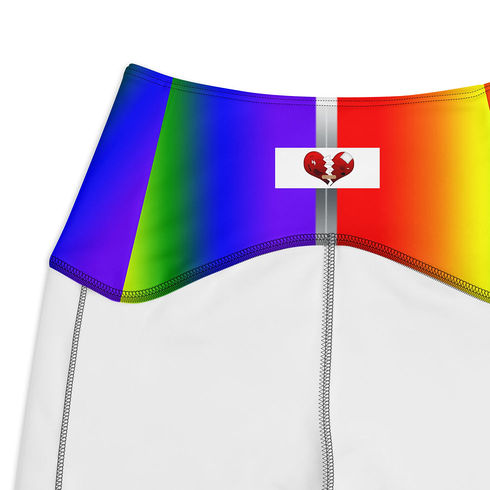 Thumbnail: Black Pride Rainbow Leggings with pockets