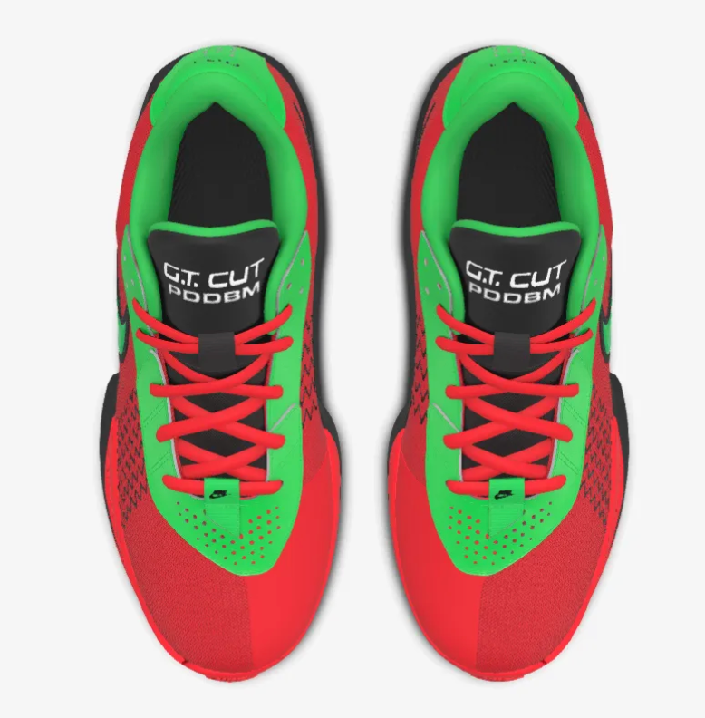 Thumbnail: PDDBM African American Flag Nike G.T. Cut Custom Basketball Shoes