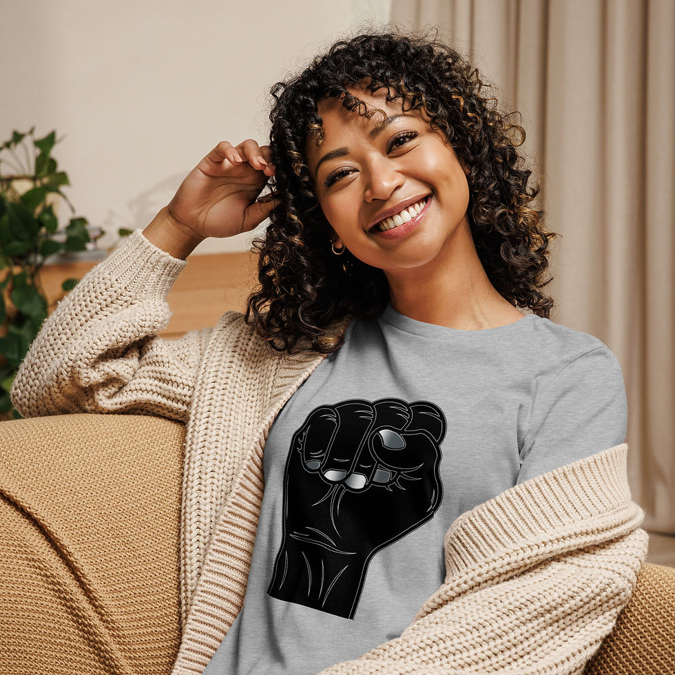 Thumbnail: Black Pride Relaxed Fit Rainbow Tee