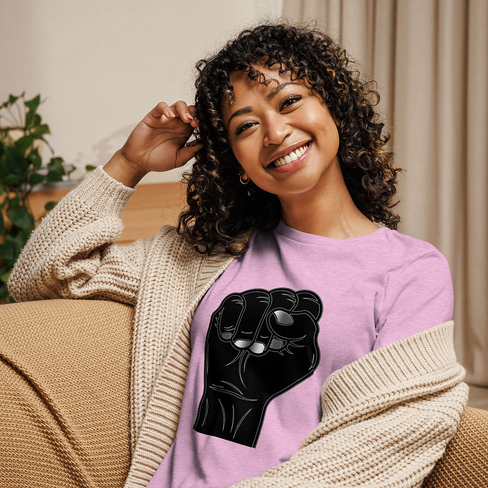 Thumbnail: Black Pride Relaxed Fit Rainbow Tee