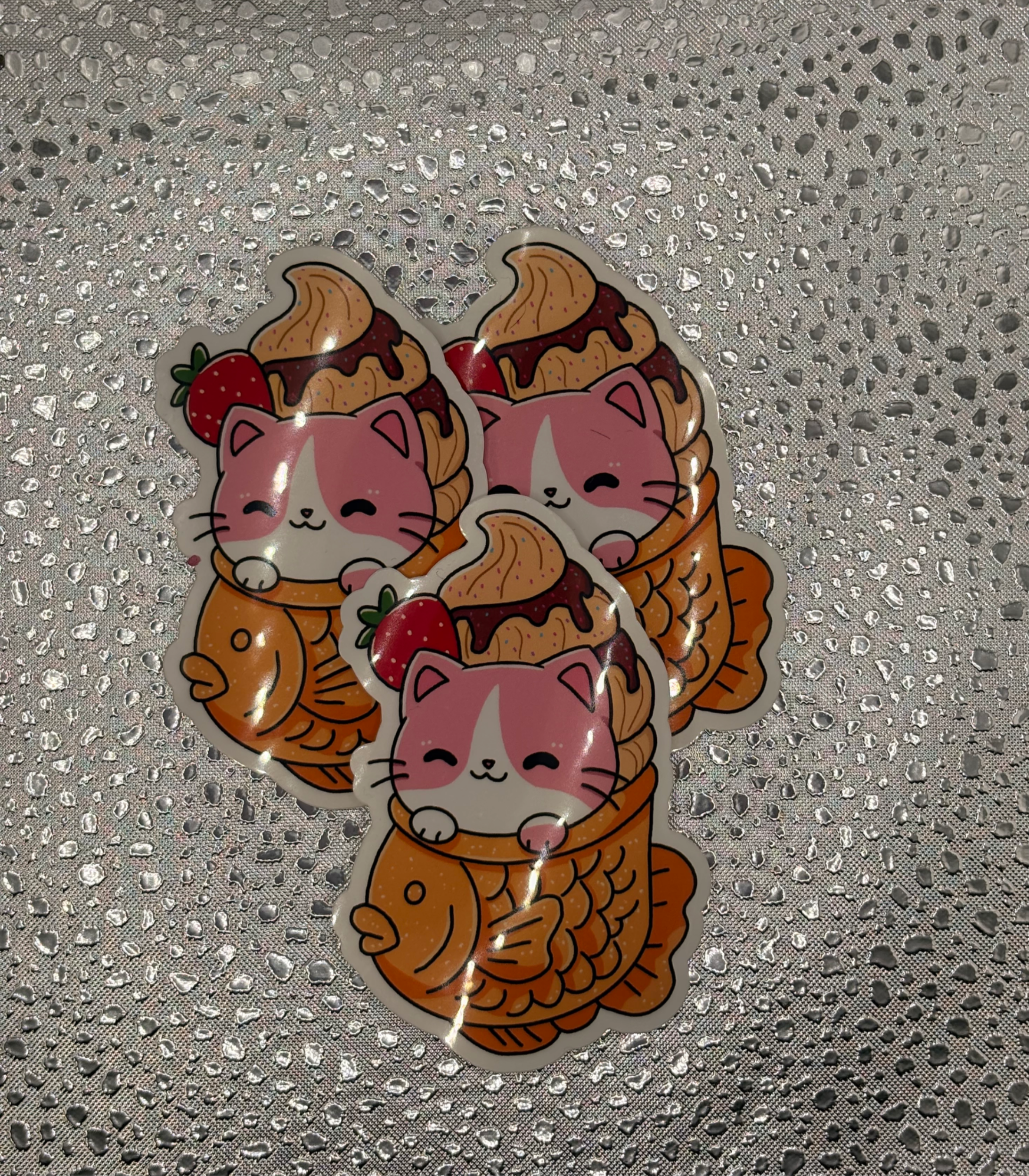 Taiyaki Kitty - Waterproof Vinyl Sticker