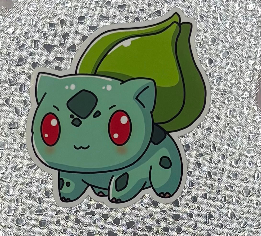 Grass Pocket Pal Waterproof Vinyl Sticker