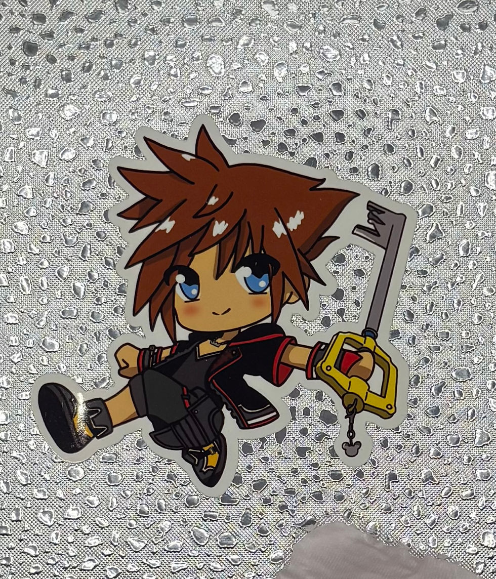Sora, Kingdom Hearts Waterproof Vinyl Sticker
