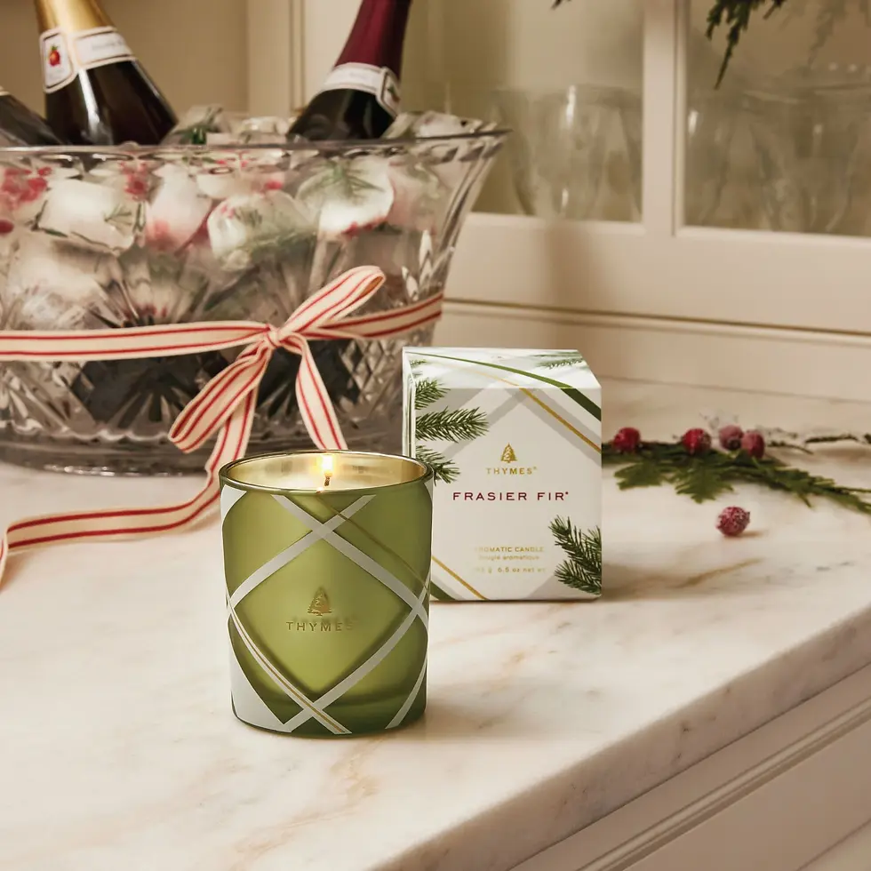 Thumbnail: Frasier Fir Frosted Plaid 6.5 oz Poured Candle