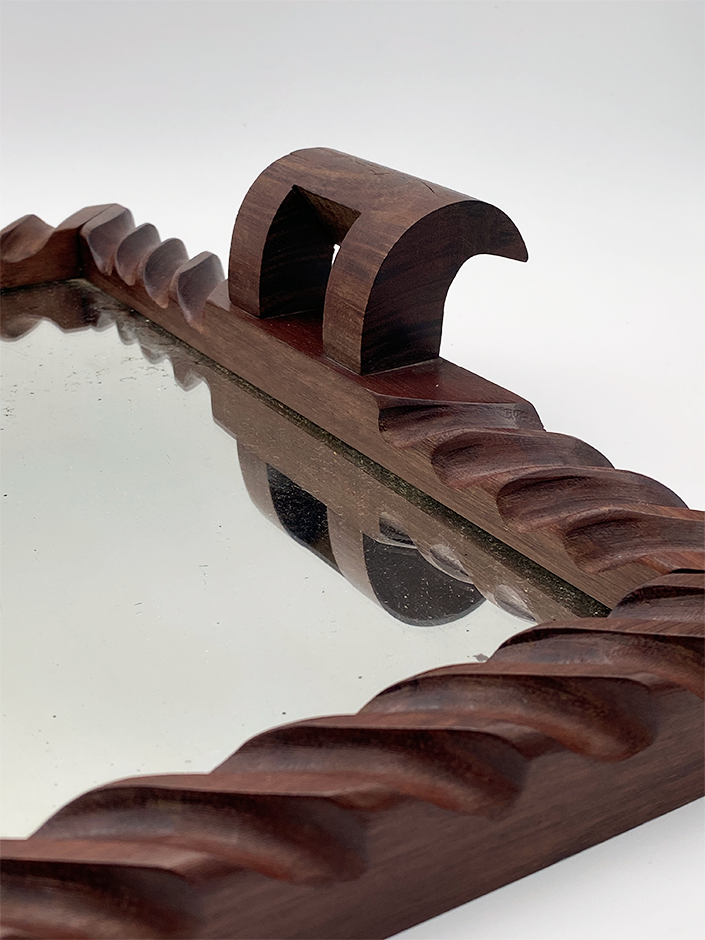 Miniature : Plateau miroir et bois