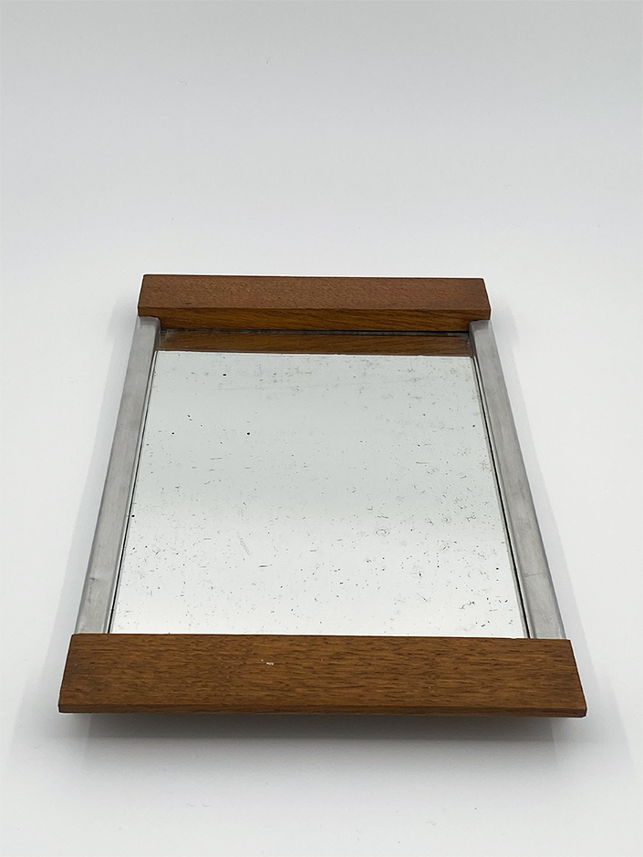Miniature : Petit plateau aluminium & bois