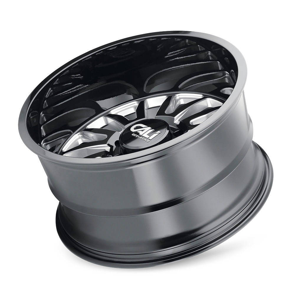 Thumbnail: Cali Off-Road Summit 9110 Gloss Black/Milled 22X12 8x165.1