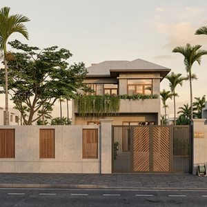 Estudo de Renderização - Fachada Residencial 2