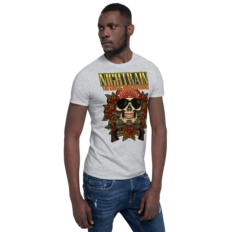 Thumbnail: Nightrain Vintage Skull Short-Sleeve Unisex T-Shirt