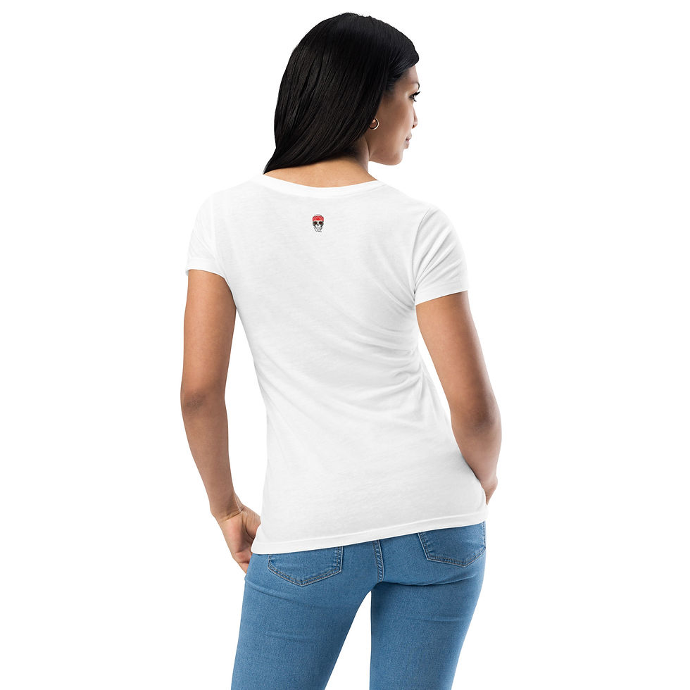 Thumbnail: Nightrain Vintage Skull Women’s fitted t-shirt