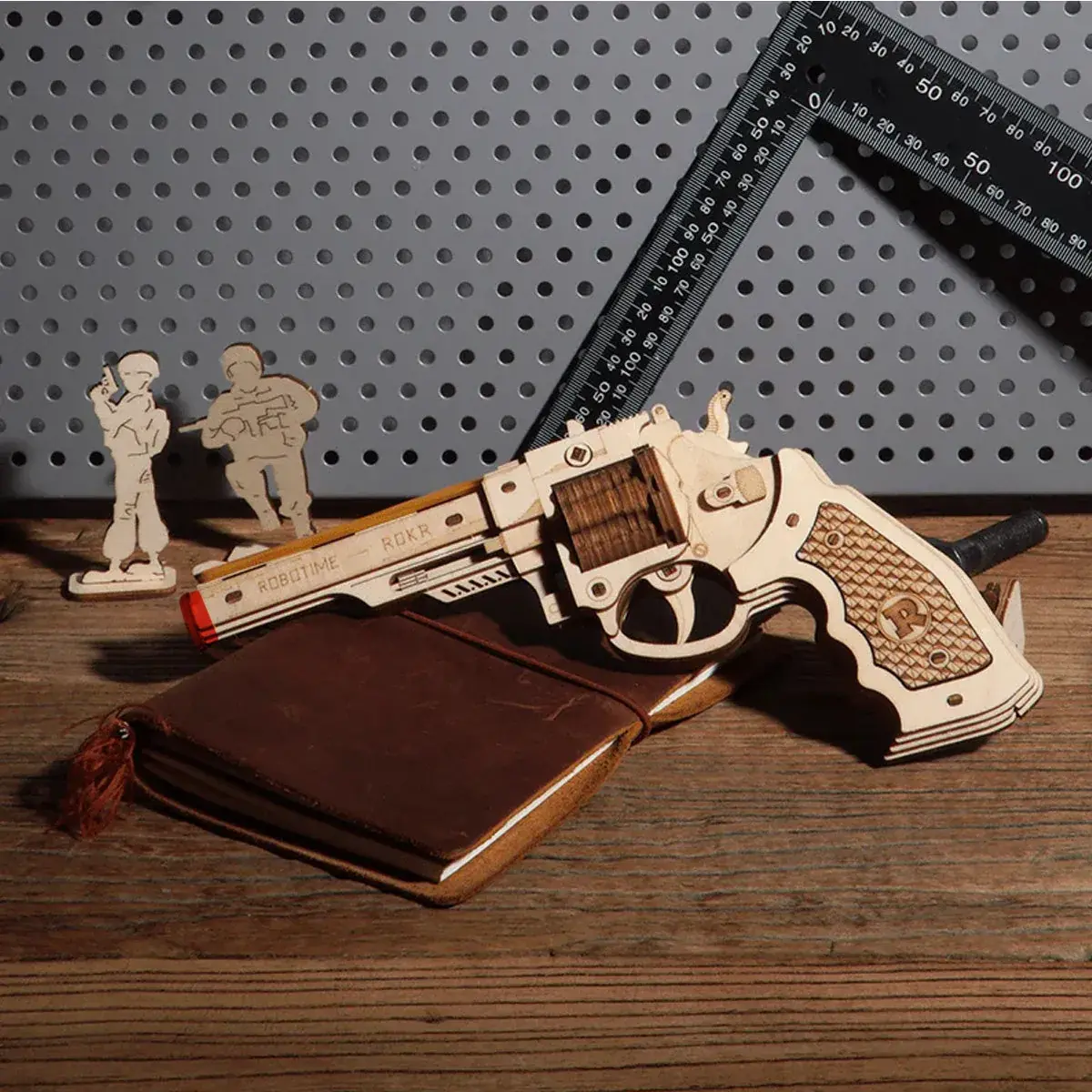 ROKR 3D Wooden Puzzle Corsac M60 Revolver