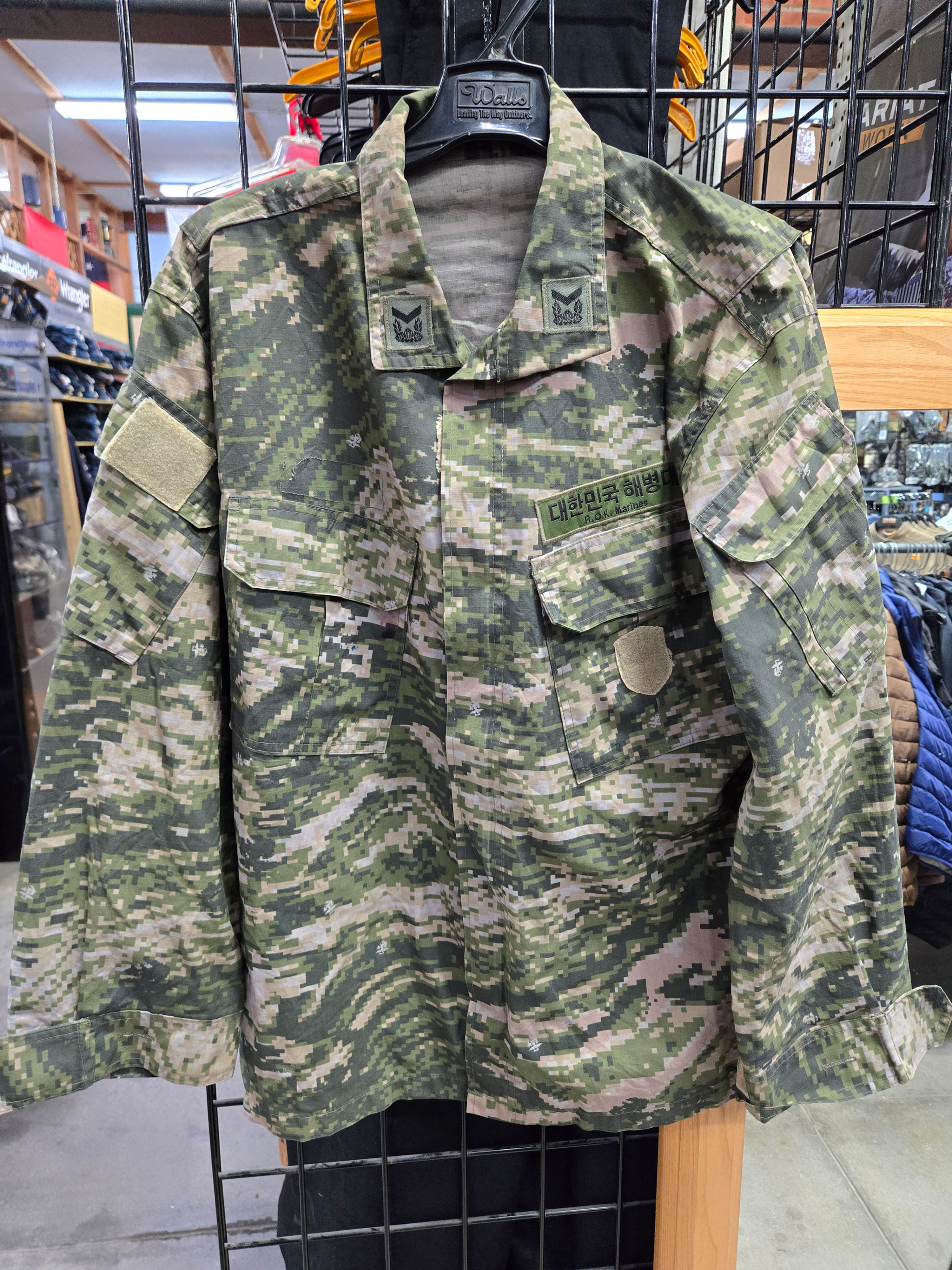 South Korean Marines Wave Pattern Camo Top
