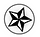 Black and White Star in Circle