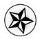Black and White Star in Circle