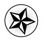 Black and White Star in Circle