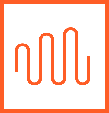 orange boxed MINUS audio logo icon