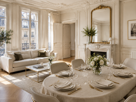 Maison impeccable préparée avant de recevoir des invités dans un salon lumineux
