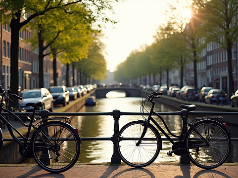 A-sunny-canal-side-scene-in-Amsterdam-with-bikes-parked-along-the-waterfront.png