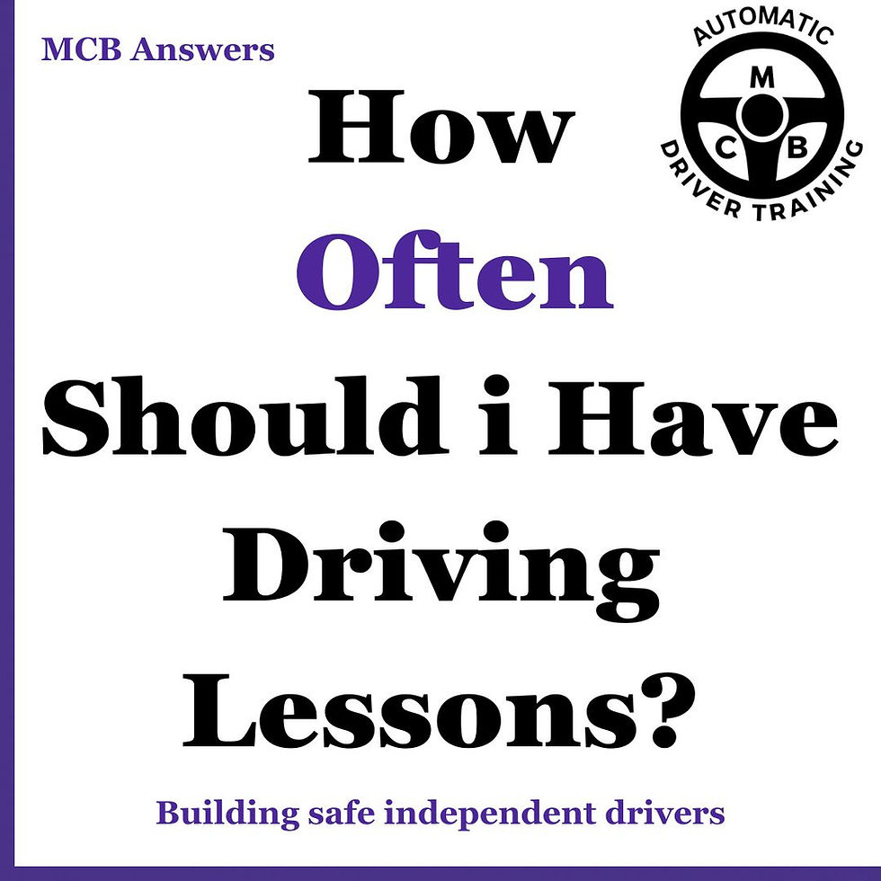 How Often Should I Have Driving Lessons?