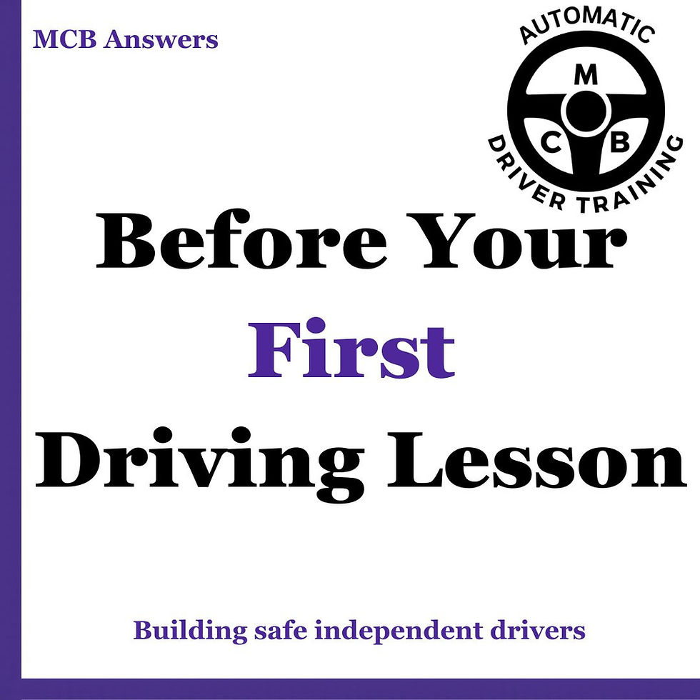 What Do I Need Before I Start Driving Lessons?