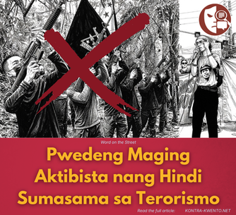 Pwedeng Maging Aktibista nang Hindi Sumasama sa Terorismo