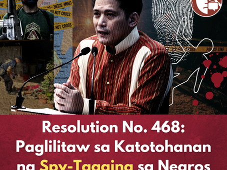 Resolution No. 468: Paglilitaw sa Katotohanan ng Spy-Tagging sa Negros