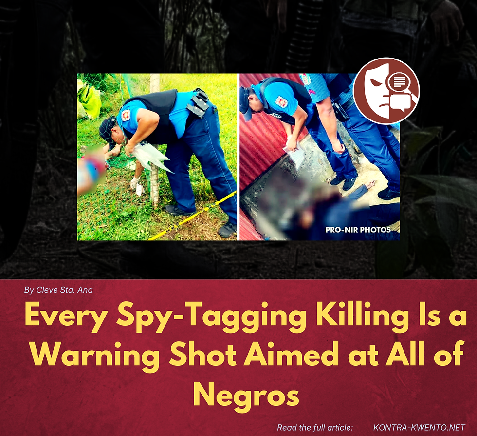 Every Spy-Tagging Killing Is a Warning Shot Aimed at All of Negros
