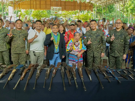 In Talaingod, Davao del Norte, 92 former rebels from dismantled Guerrilla Fronts and Pulang Bagani Commands under the Southern Mindanao Regional Committee formally returned to the fold of the law on January 27. The ceremony was held at the Balimba Hills Activity Center and facilitated by the 60th Infantry Battalion of the 10th Infantry Division, Philippine Army in coordination with local government officials and indigenous leaders, including Bae Pilar Libayao and Mayor Junnie Libayao. Davao del Norte Governor Edwin Jubahib also attended the event.