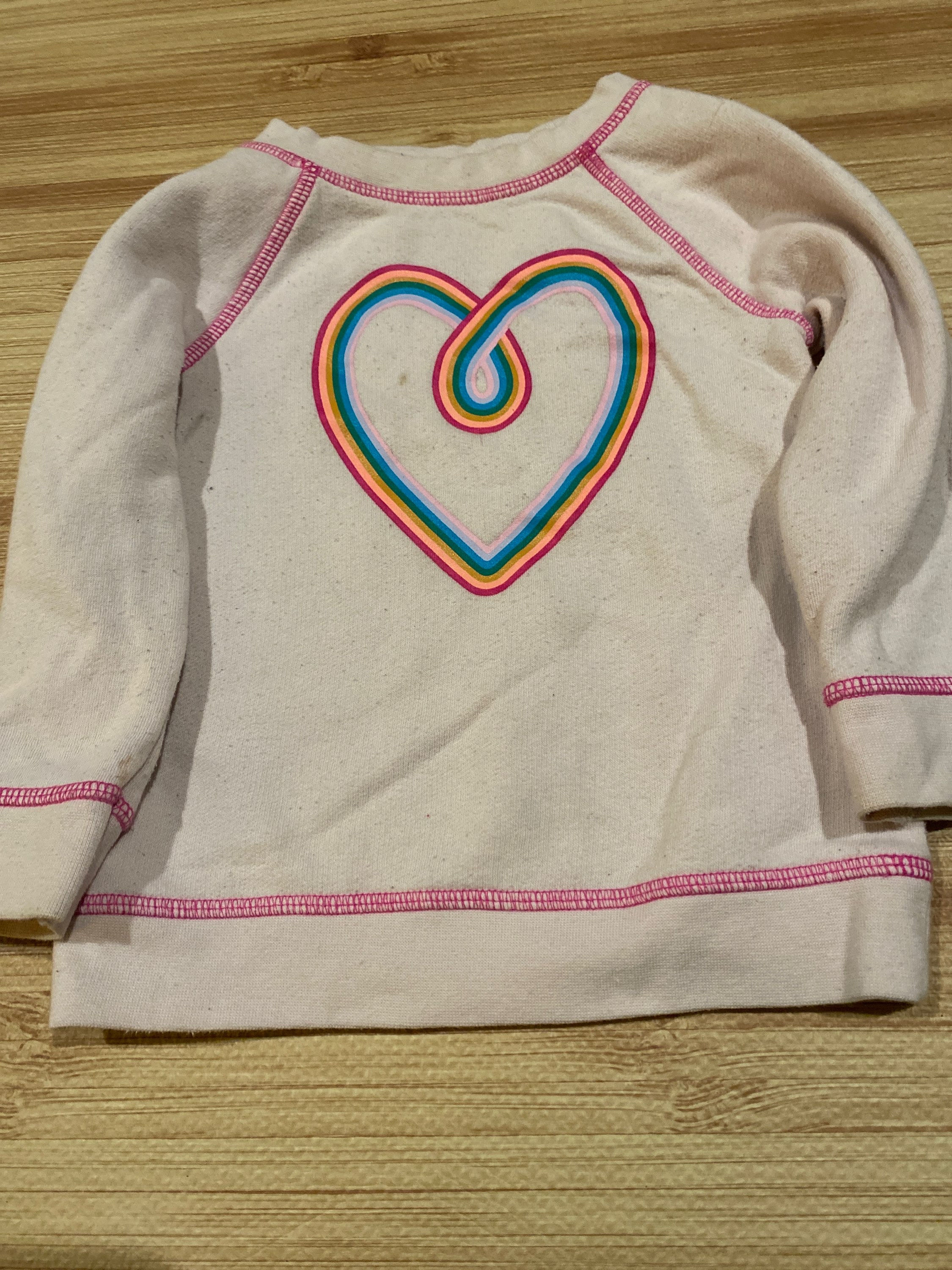 Cat & Jack cute pink heart sweater (18 months) 