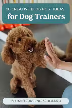 18 Creative Blog Post Ideas for Dog Trainers