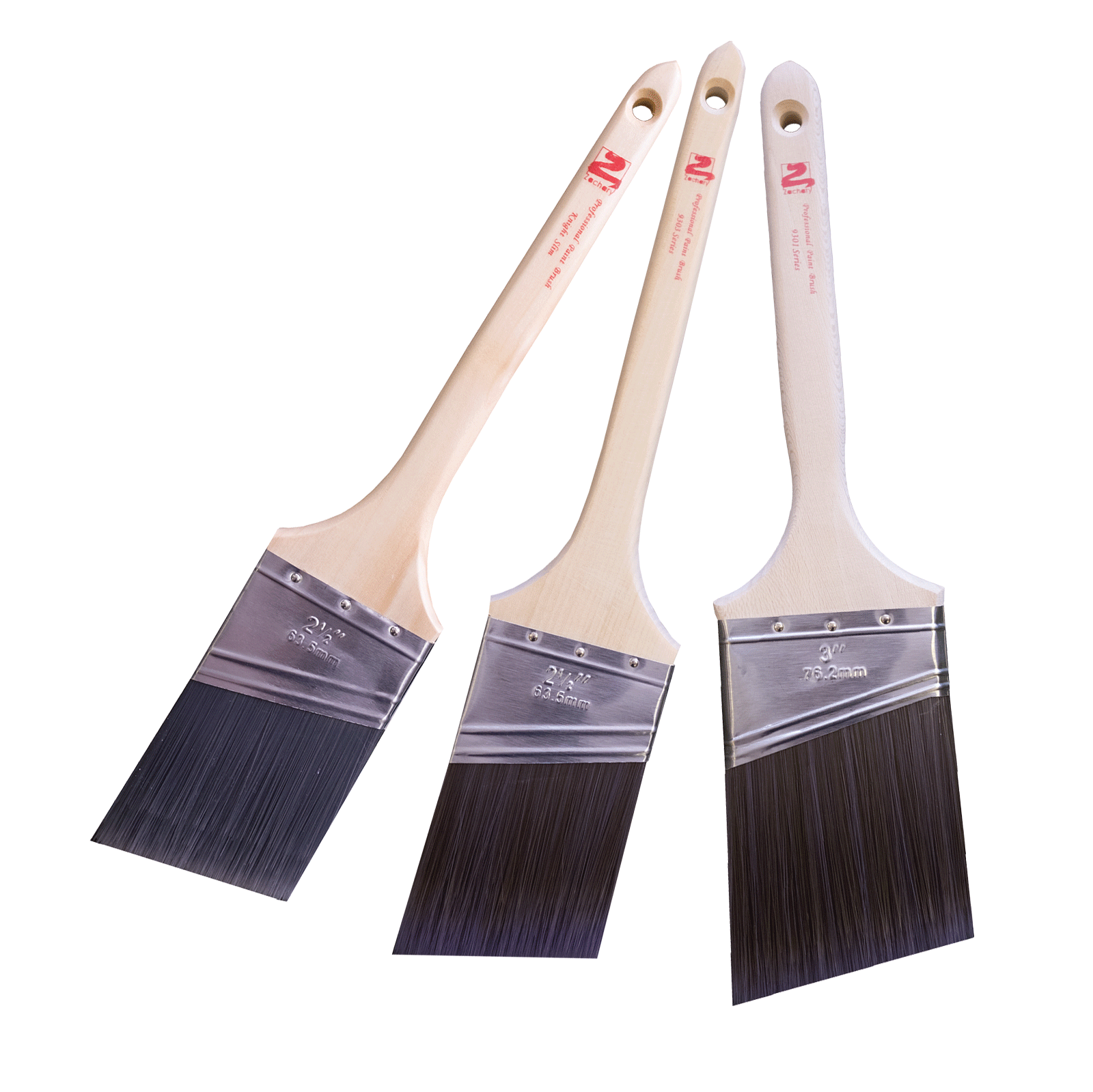 SK4 Zachary 3pcs Sample Kits (For All Paints) Zachary Brushes USA