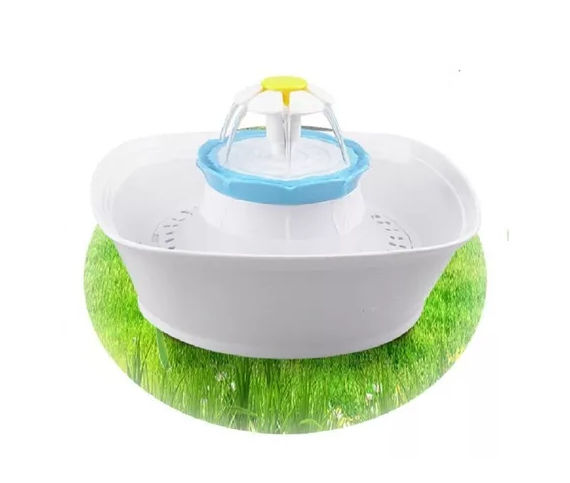 Fuente corona flor azul