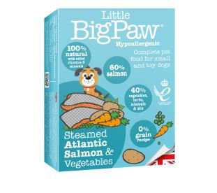 LITTLE BIG PAW - Comida húmeda caja x7 (Salmón y verduras)