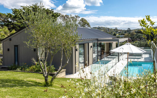 Waiheke Island Interior Design, Abode Cladding, Pool Design