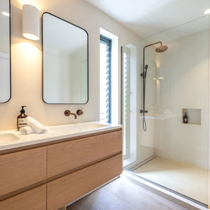 Waiheke Island Interior Design, Plumbline, ECC lighting