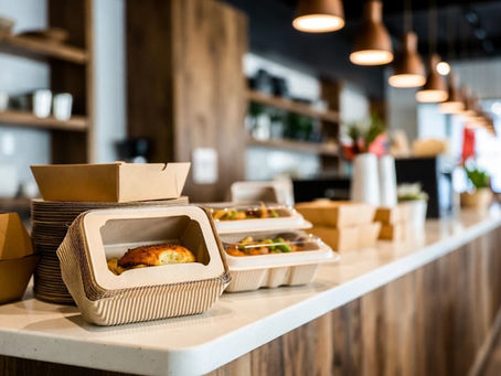 Eco-friendly food packaging boxes used by restaurants in the United States