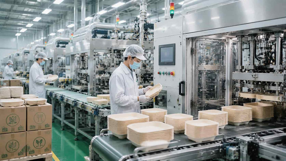 Sugarcane bagasse tableware manufacturer production line for compostable dinnerware