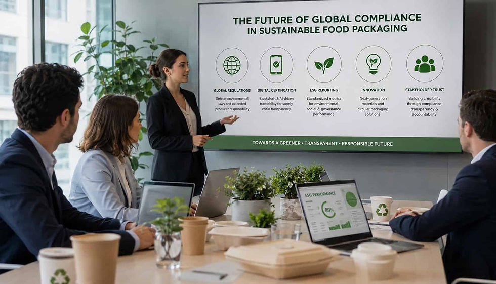 Future certification and compliance trends in sustainable food packaging