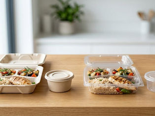 bagasse vs plastic food packaging comparison eco friendly takeaway containers