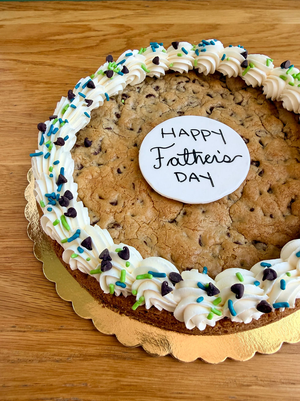 Thumbnail: Chocolate Chip Cookie Cake (Father's Day)