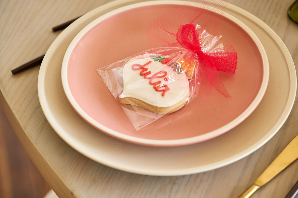 Gluten Free Ornament Name Plaque Sugar Cookies