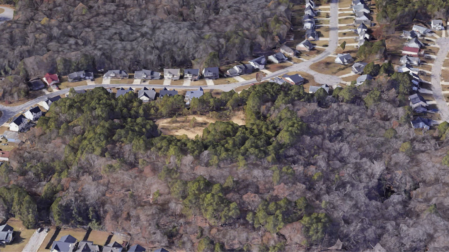 Google Earth view of Shelton Ridge Development