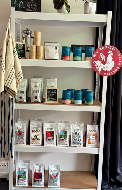 Items on shelves in the middle of the store-Cheers, My Dear